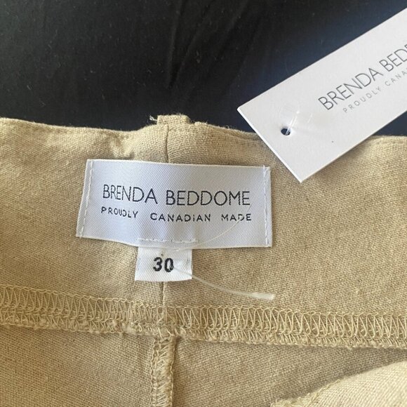 Brenda Beddome Stretch Linen Wide Leg Pant Size 30 - Picture 8 of 9